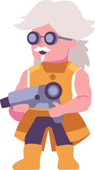 fantasy sniper character vector game element