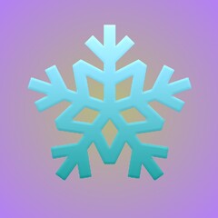 snowflake on white background