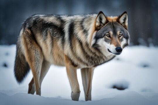 wildlife photography of a wolf