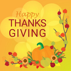 happy thanksgiving day card