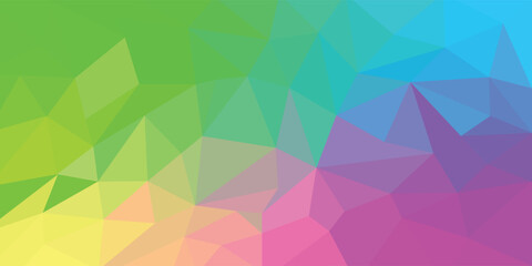 Obraz premium Modern polygon colorful triangle shape background