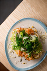 sandwich with shrimps