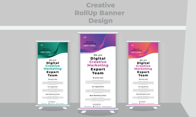 Corporate rollup banner template