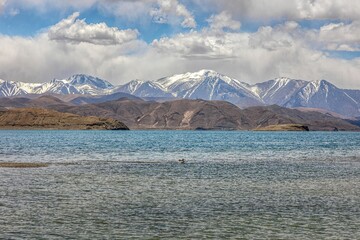 Scenic view of Bangong Lake in Ritu County, Ali Prefecture, Tibet, China