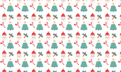 Fototapeta na wymiar seamless christmas pattern. holiday pattern.