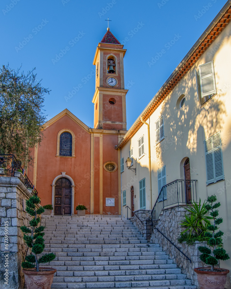 Wall mural Une église dans le Sud de la France