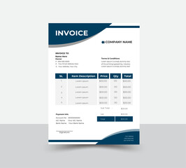 Obraz premium Professional corporate invoices design.