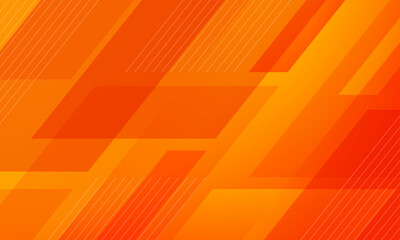 Abstract orange geometric vector background with diagonal line - obrazy, fototapety, plakaty