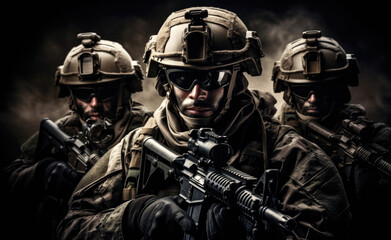 Fototapeta premium soldier in uniform