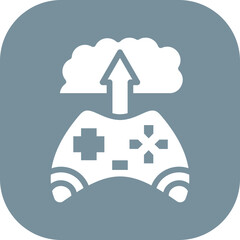 Obraz premium Cloud Game Icon