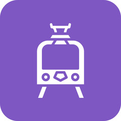 Naklejka premium Tramcar Icon