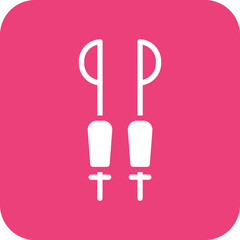 Ski Sticks Icon