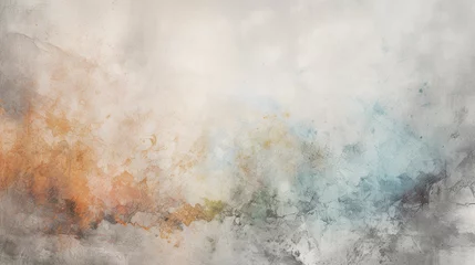 Fotobehang soft watercolor abstract background, cloud painting style wallpaper  © @foxfotoco