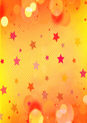 Orange bokeh bokeh background for seasonal and holidays event with copy space for text or image, Best suitable for online Ads, poster, banner, sale, celebrations and various design works