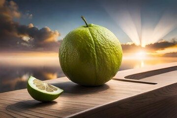 melon on the table