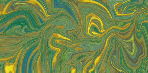 Fluid art from different colors. Multicolored background from paints on liquid. Bright pattern on liquid. Marbleized bright effect with fluid painting, background for wallpapers, poster, postcard.