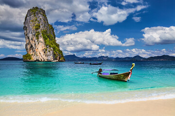 Tropical beach, Andaman Sea, Thailand - 673975313