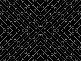 Rhombus and Lines Motif Pattern, can use for Contemporary Decoration, Ornate, Background, Fashion, Textile, Fabric, Tile, Wallpaper, Cover, Wrapping, Carpet, etc.