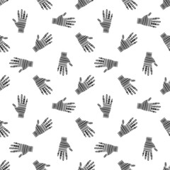 Vector seamless pattern, palm. Doodle style. Stock illustration for backgrounds, textiles and packaging.
