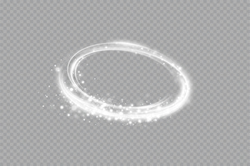 	
Glowing white spiral. Speed ​​abstract lines effect. Rotating shiny rings. Glowing circular lines. Glowing ring trail. Vector. - obrazy, fototapety, plakaty