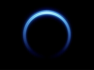 Neon magic circle. Futuristic light circle for background.Circulation. Light frame. Vector. Magic portal.	