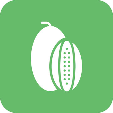 white papaya fruit on green background clip art preview