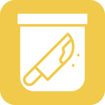 bloody knife in evidence bag clip art preview