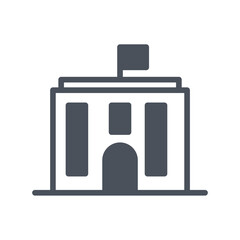 Vector sign of the municipal symbol isolated on a white background. icon color editable.