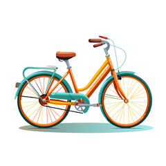 Fototapeta premium bicycle flat clipart 