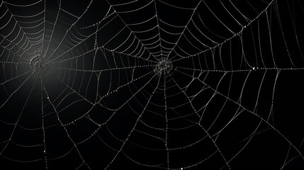 Obraz premium Teia de aranha fotorrealista