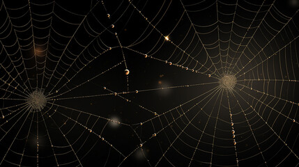 Fototapeta premium Teia de aranha fotorrealista