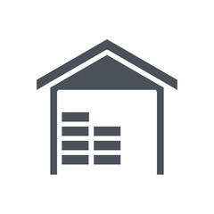 Vector sign of the warehouse symbol isolated on a white background. icon color editable.