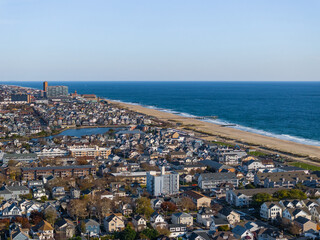An Aerial view of Bradley Beach in Monmouth County © vin
