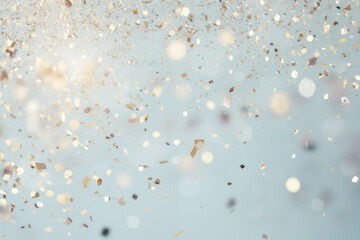 Glitter Confetti Gold Dust Falling Festive Celebration Wedding Anniversary Birthday Shining...