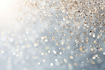 Glitter Confetti Gold Dust Falling Festive Celebration Wedding Anniversary Birthday Shining...