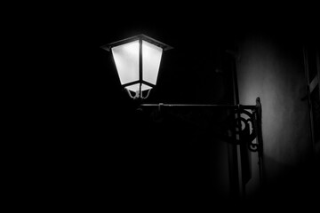 street lamp in the night