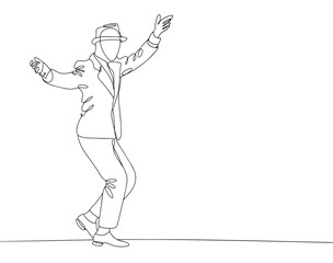 Man. Dance. One line