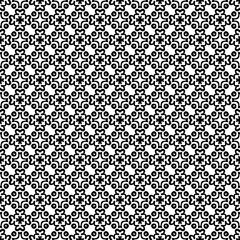 Black seamless abstract pattern. Overlay for background and backdrop. Ornamental design. PNG graphic illustration with transparent background.