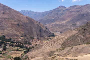 The Sacred valley of Incas in Peru - The ancient Inca city of Pisac