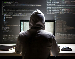 cyber attack hacker - obrazy, fototapety, plakaty