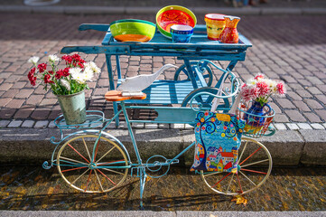the colorful bike in Freiburg