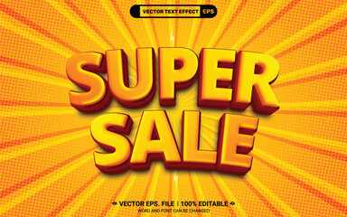 Super sale 3d editable vector text style effect