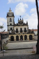 Fototapeta na wymiar A beautiful view of Historial Center in João Pessoa, Paraiba, Brazil.