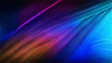 Naklejka premium Abstract neon gradient background with glowing line shape. Digital background for tech, data, audio, graphics, web. 