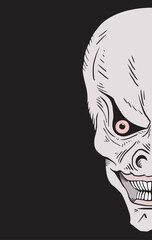 Imaginative ugly mad head draw