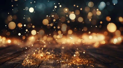 Naklejka premium Vintage Tone Blur Image Night Festival, Bright Background, Background Hd