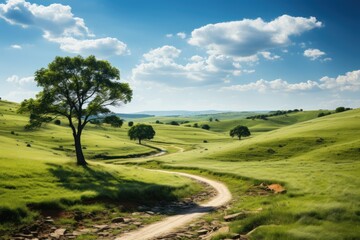 Fototapeta premium Peaceful nature landscape