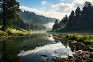 Peaceful nature landscape