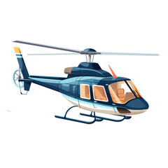 helicopter flat illustration