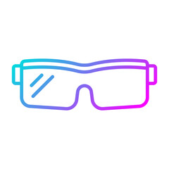 Fototapeta premium Scientist Glasses Icon